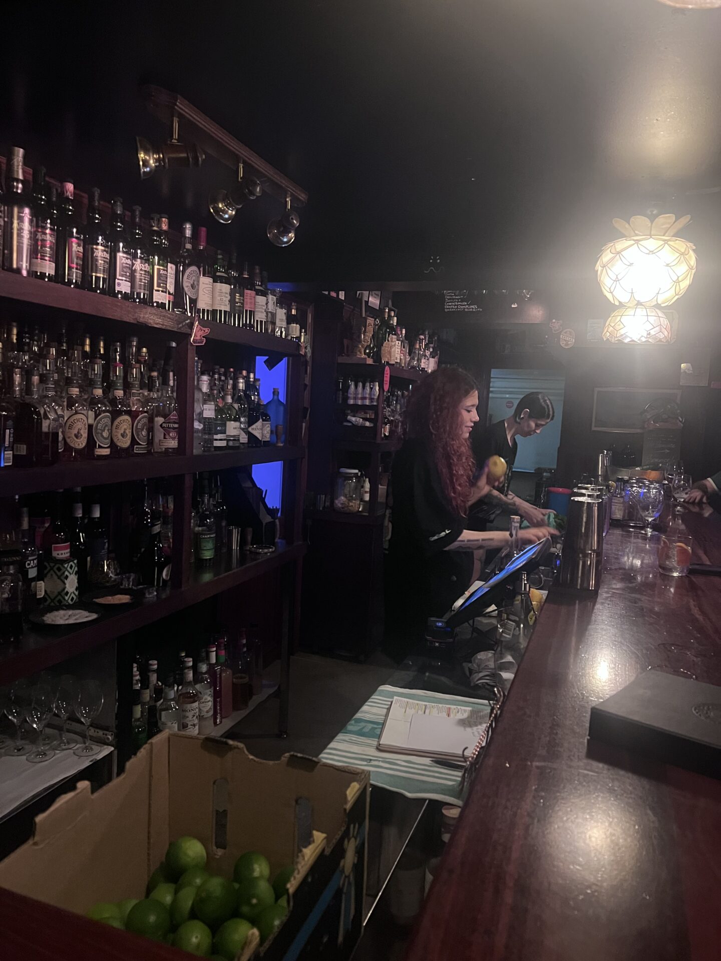 Sitting at the Foxtrot Unicorn Hidden Bar